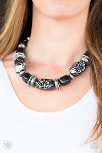 In Good Glazes Necklace Set-Black